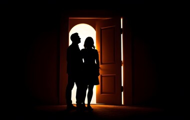 silhouette for valentine Door to Love
