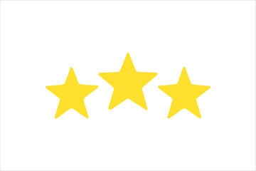 Star vector icons. Set of star symbols isolated.