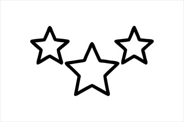 Obraz premium Star vector icons. Set of star symbols isolated.