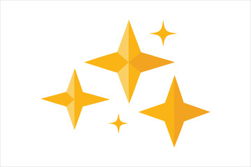 Obraz premium Star vector icons. Set of star symbols isolated.