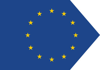 European Union Flag Icon with Stars