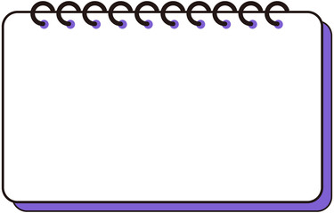 White Rectangle Blank Note