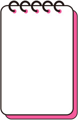 White Rectangle Blank Note