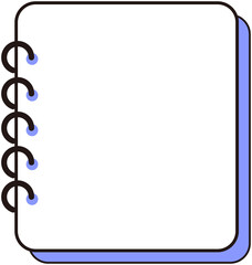 White Rectangle Blank Note
