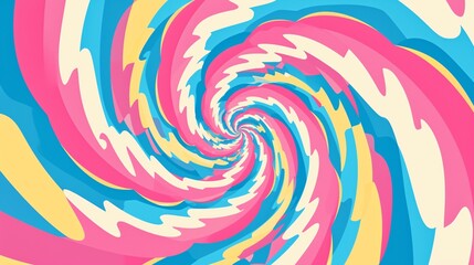 Mesmerizing Psychedelic Optical Spin Illusion Vector Background