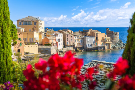 Erbalunga, ancient village in Corsica island, French