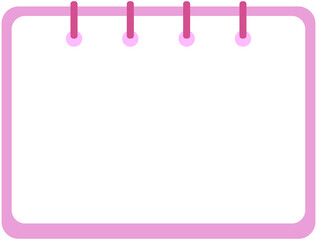 Rectangle Blank Notebook Text Frame
