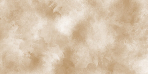 Luxury light brown watercolor background with artistic grungy design,Watercolour painting soft textured on wet white paper background,perfect for wallpaper or background design.