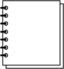 Notebook Page line icon