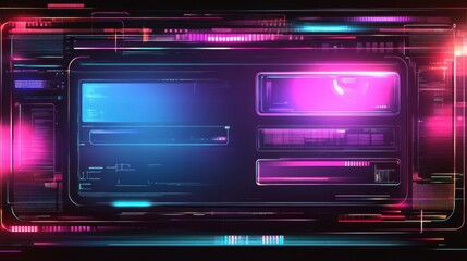 Futuristic Holographic Display with Clean Lines and Light