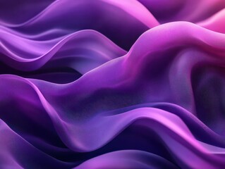 Fototapeta premium The dark violet purple lilac lavender pink abstract background features silk satin fabric with glitter shine shimmer, elegant folds, and wavy lines that add a touch of elegance and sophistication.
