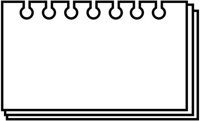 Ripped Notebook Page line Frame
