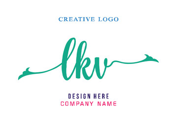 LKV lettering logo is simple, easy to understand and authoritative