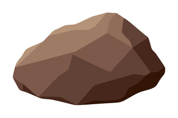 Rock flat vector illustration vector illustration isolated