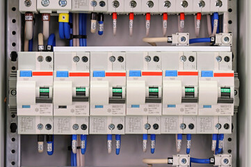 Differential current circuit breakers for protection of electrical loads.