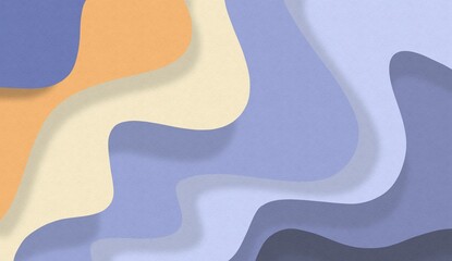 Wave layer digital artwork. Cozy pattern illustrations. Playful colors digital prints for background and walpaper. Seamless wiggle with shadow