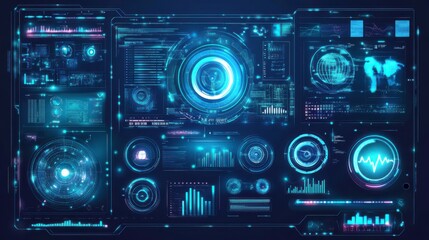 High-Tech Interface with AI Integration and Clean Lines