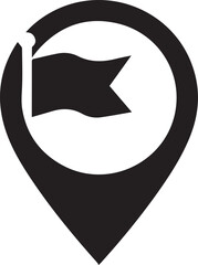 Location or map pin icon symbol. vector illustration.
