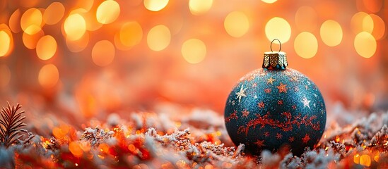 A Festive Ornament in a Warm Glow