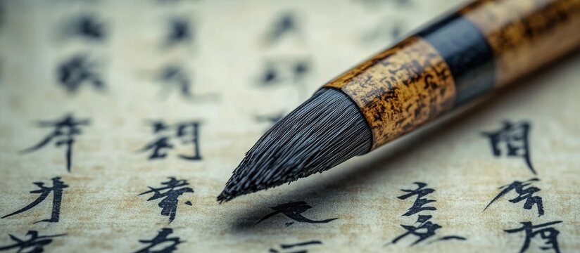 Ancient Chinese Calligraphy Brush and Ink