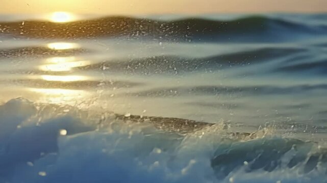 The waves break and crash with a mesmerizing rhythm much like the predictable patterns of electrons in an atomic orbital.
