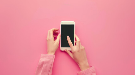person using smartphone