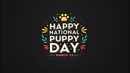 Happy National Puppy Day, March 23