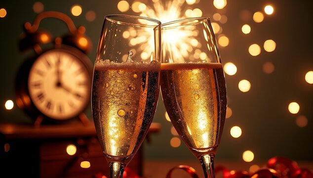 Celebrating the New Year with Sparkling Champagne