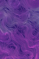 Fototapeta premium Abstract wavy lines in purple and pink tones create a dynamic visual texture.