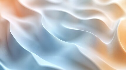 Obraz premium Abstract Pastel Waves: A Serene Digital Art Piece