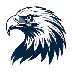 Obraz premium eagle head logo silhouette vector art illustration