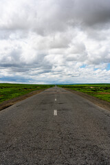 Fototapeta premium road in Mongolia
