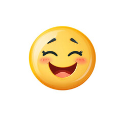Fototapeta premium Joyful Emoji: A Giggle-Inducing Illustration