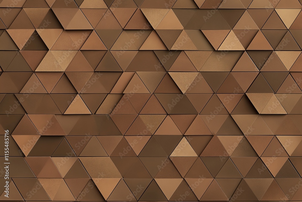 Poster A subtle geometric triangle pattern in muted earth tones