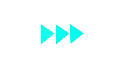 Music audio video fast forward icon.