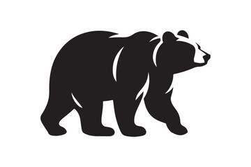 Bear vector silhouette artwork 