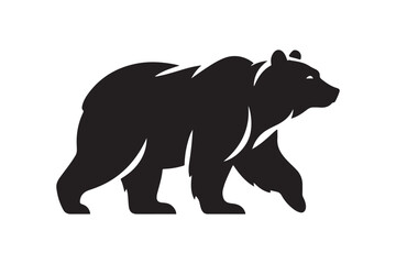 Bear vector silhouette artwork 