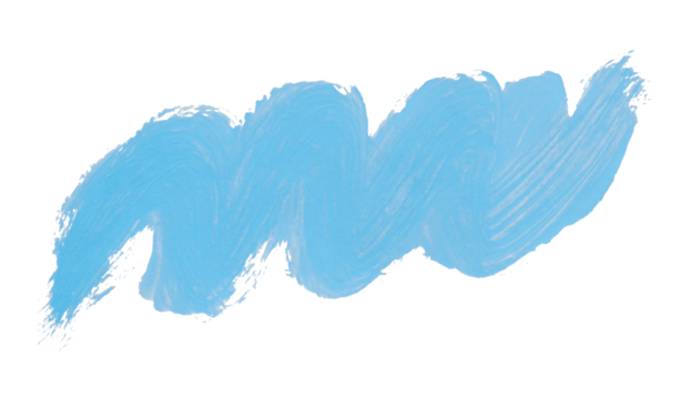 Horizontal light blue brush strokes set on a transparent background.