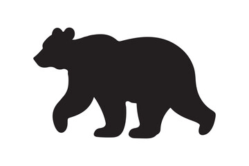 Bear vector silhouette artwork 