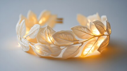 Elegant Leaf Shaped Bracelet with Nature Inspired Design