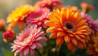 Vibrant Gerbera Daisies