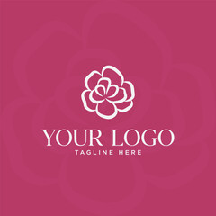 A floral logo that gives off a soft feel.
