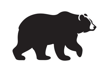Bear vector silhouette artwork 