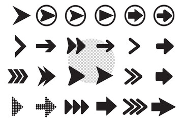 Arrow vector icon set arrow, icon, vector, down, direction, sign, up, graphic, shape, point, right, next, web, forward, white, button, set, left, flat, design, navigation, digital