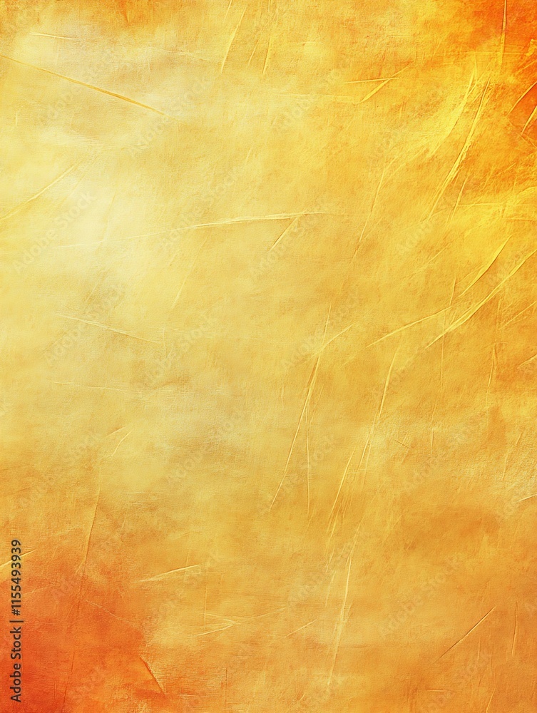 Poster Warm Gradient Orange and Yellow Background with Subtle Texture Effect : Generative AI