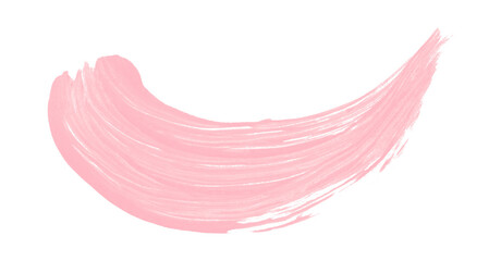 Horizontal pink brush strokes on transparent background.