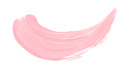 Horizontal pink brush strokes on transparent background.