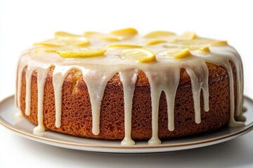 Delicious Lemon Drizzle Cake Sweet Treat Bakery Dessert