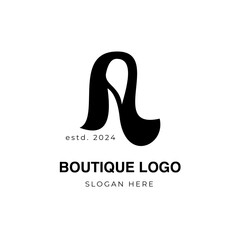 Letter A logo mark, beautiful letter vector logo, stylish serif font.