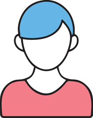 Fototapeta premium Male Profile Icon